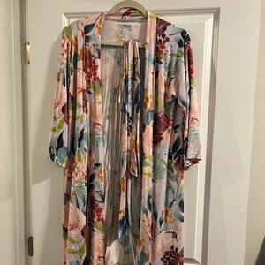 Posh Peanut Floral Bamboo Robe